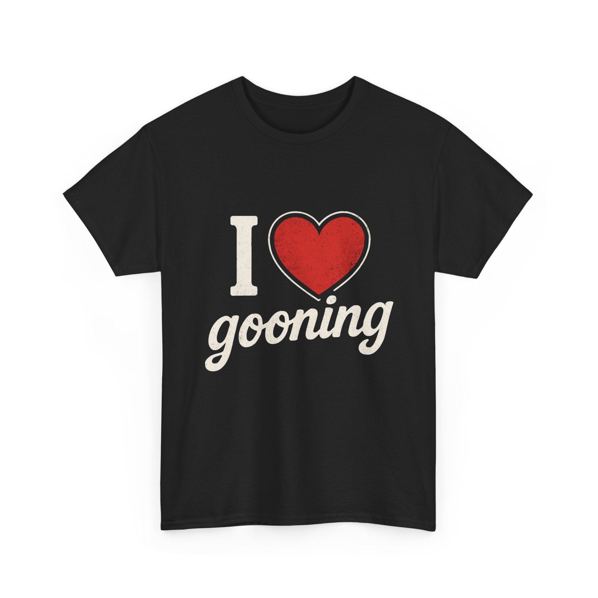 I Heart Gooning T-Shirt | Retro Script, Heart Graphic